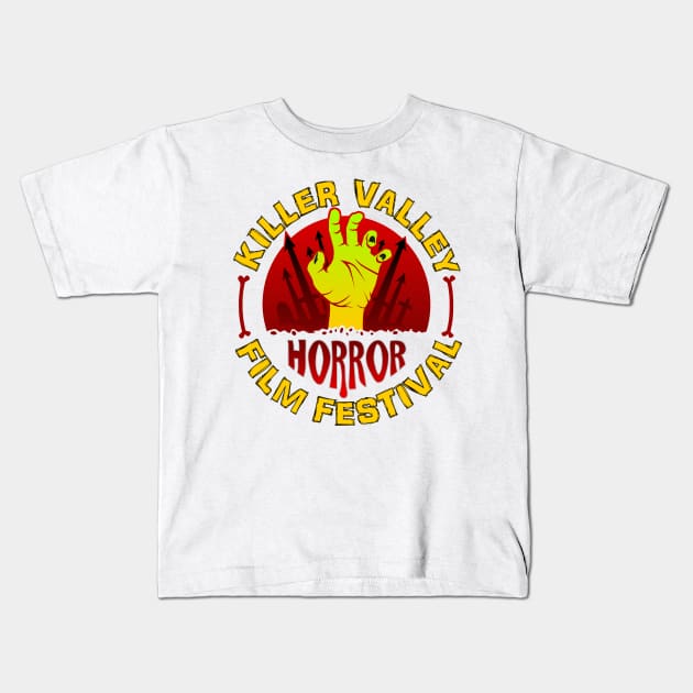 Horror Fest - RED & YELLOW Kids T-Shirt by The Killer Valley Graveyard